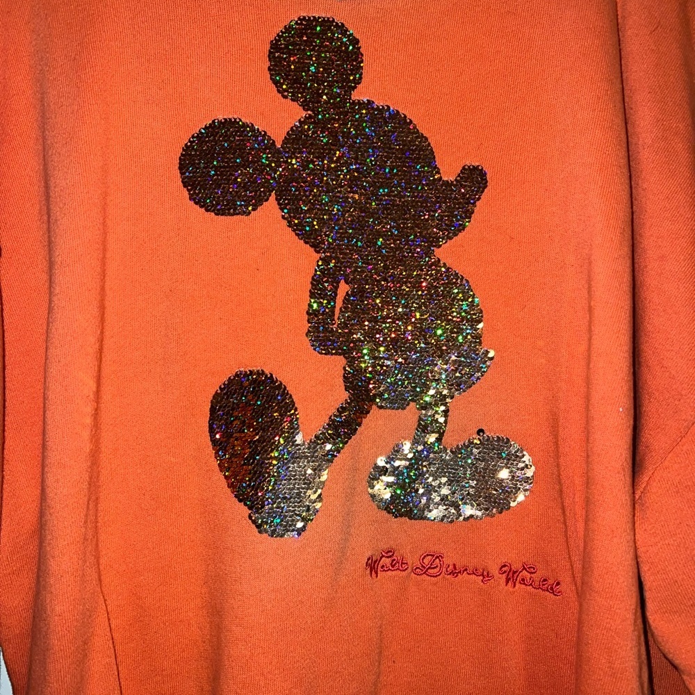 Disney World Long Sleeve Orange Top size Small